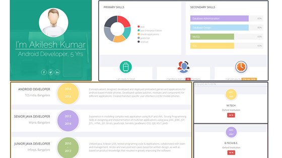 Yoscv | Infographic CV Builder: Create Infographic Visual CV Online in One Slide